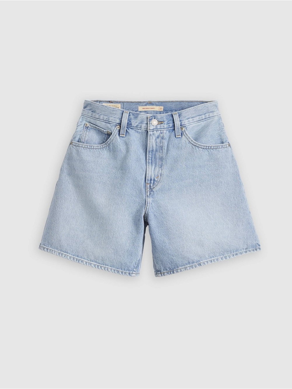 Levi’s High Rise Baggy Denim Shorts Women’s 26 Light Wash NWT